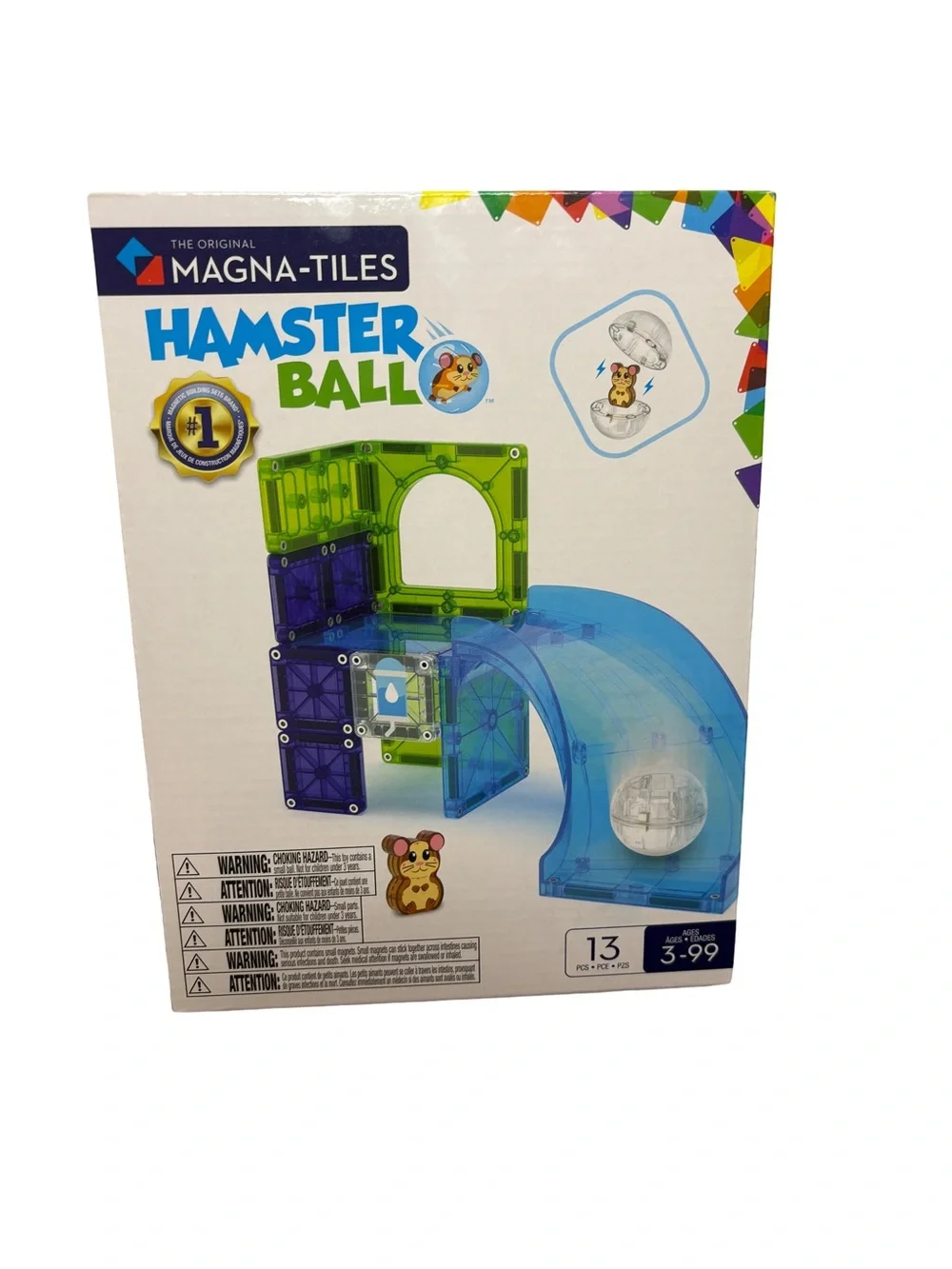 Magna-Tiles Hamster Ball Playset - Green & Blue